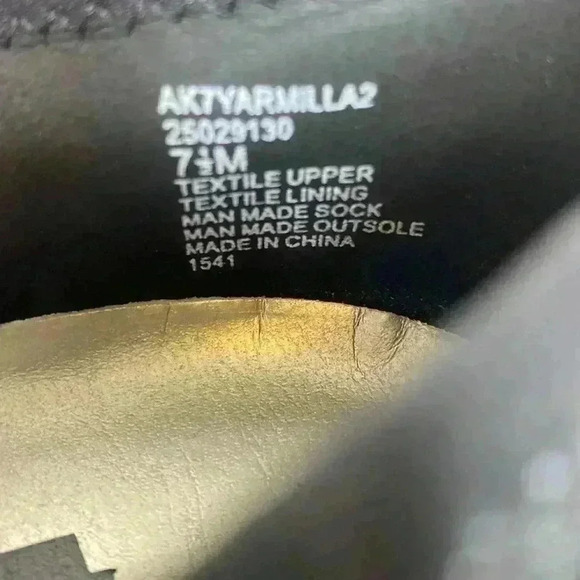 ANNE KLEIN SPORT AKYARMILLA BLACK SPARKLY WEDGE SLIP-ON SNEAKER SHOES SZ 7.5 - Picture 7 of 8